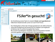 Tablet Screenshot of falkenheim.de